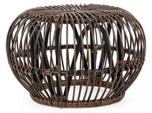 Tavolino Pouf Doradal Croco in Fibre Naturali