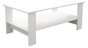 Tavolino Salotto Match 100x55x41 h cm in Truciolare bilaminato Bianco