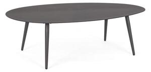 Tavolino Ridley 120x75 cm Antracite in Alluminio