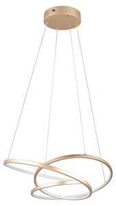 Lampada a sospensione LED DARVIN dorata 34W Tonalità di bianco 4500 lm metallo dim.: 150x64x49 cm IP20 Trio