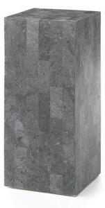 Tavolino da Salotto 35x35xH80 cm in Pietra fossile Inay Grigio