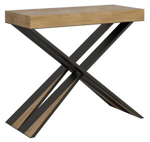 Consolle Allungabile 90-196x40x77 cm in Nobilitato Marrone