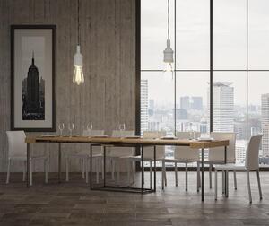 Consolle Allungabile in Legno e Ferro H77x40x90/300cm Itamoby Nordica Bianco Frassino Classica