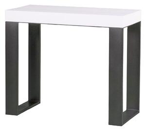 Consolle Allungabile in Legno e Ferro H77x40x90/300cm Tecno Bianco Frassino Classica