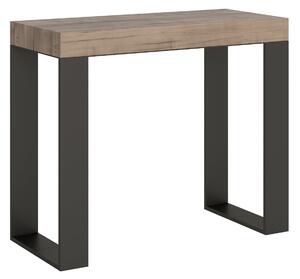 Consolle Allungabile 90-196x40x77 cm in Nobilitato Marrone