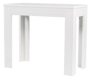 Consolle Allungabile in Legno H76,5x47x90/147cm 2 Allunghe Magix Larice Sbiancato Classica