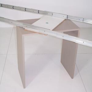 Panca Allungabile in Legno H49x40x58/302,5cm Itamoby Box Bianco Frassino e Corda