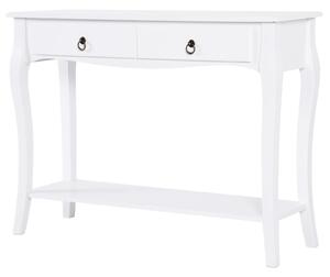 Tavolo Consolle per Ingresso Bianco Opaco 100x33x76 cm