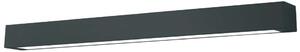 Lampada da soffitto a LED Ibros 36W 3000K 2880lm in metallo nero, dimensioni: 8x120x5,5 cm, IP44, Light Prestige