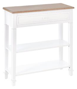 Tavolo Consolle per Ingresso 75,6x27,5x80,5 cm Bianco