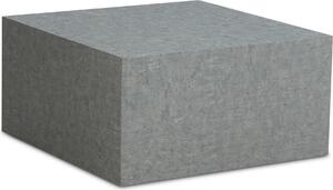 WOHNLING Tavolino MONOBLOC 60x60x30 cm in look cemento grigio design tavolo soggiorno cubo quadrato tavolo salotto tavolo laterale forma cubo
