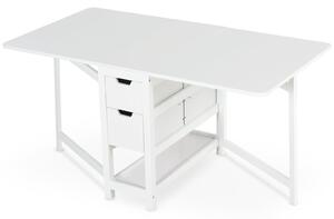 Consolle Allungabile con Cassetti 150x80x74 cm Bianco