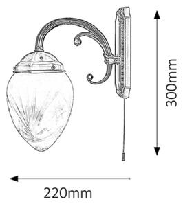 Rabalux 8631 - Applique ANNABELLA 1xE14/40W/230V