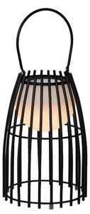 Lampada da tavolo a LED FJARA nera 0,3 W, tonalità di bianco, 30 lm, metallo, dimensioni: 25 x 17,5 x 17,5 cm, IP44, Lucide