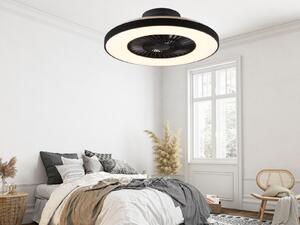 Ventilatore da soffitto a LED HALMSTAD nero Ø59 cm con telecomando - R62672132