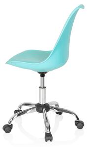 Sedia da ufficio, girevole, FANCY PRO turchese