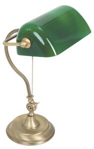 Lampada da tavolo - bronzo - Belana - vetro metallo - lampada da scrivania - E27 - 7733BR - Mexlite