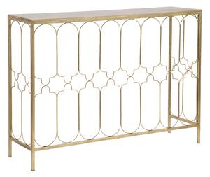 Console Glam Balcony 112x31x81,25 cm in Ferro Oro