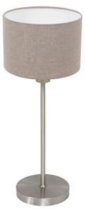 Lampada da tavolo - grigio acciaio - NOOR - metallo tessile - lampada da comodino - E27 - 4415ST - Mexlite