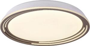 Rabalux 3750 Lampada da soffitto Valter, 36 W, 3000 K, 2250 lm, marrone-bianco, rotonda, luce bianca calda, dimmerabile, ø 515 mm