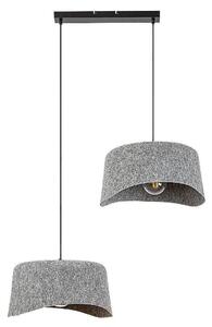 Rabalux 72190 Lampade a sospensione Farelia E27 2x MAX 10 metallo feltro nero