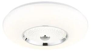 Plafoniera LED, cristallo, bianco, CCT, P 48,5 cm