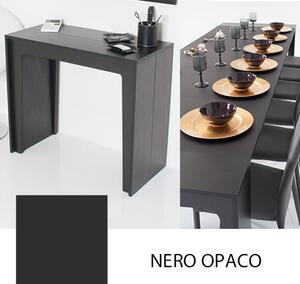 Consolle Tavolo Allungabile 42/302 Cm Nero Opaco Groupdesign Arlecchino
