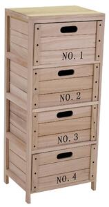 Mobile 4 Cassetti in Legno Oxford