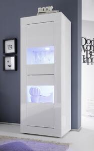 Mobile Alto da Salotto 2 Porte 61x43x162cm TFT Basic Bianco Lucido