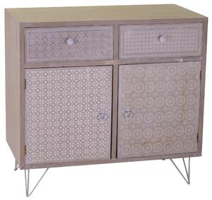 Mobile 2 Ante 2 Cassetti in Legno e MDF Milo