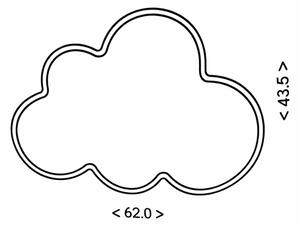 Brilagi - Plafoniera LED per cameretta CLOUD LED/54W/230V bianca
