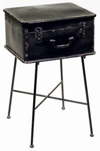 Mobiletto Valigia in Metallo Nero