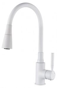 Invena HULA PLUS BZ-85-P02-L Miscelatore per lavello, bianco
