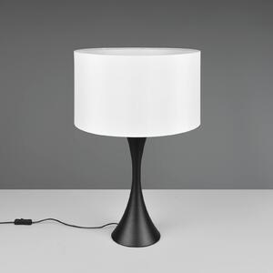Trio Lighting Lampada da tavolo Sabia, Ø 40 cm, bianco/nero