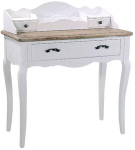 Tavolo Scrittoio 2 Cassetti in Legno Country