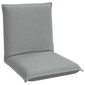 VidaXL Poltrona reclinabile in tessuto grigio chiaro