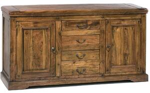 Mobile Buffet 2 Ante 4 Cassetti in Legno Antic Chiaro