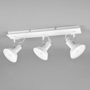 Trio Lighting Faretto da soffitto Roxie orientabile a 3 luci bianco opaco