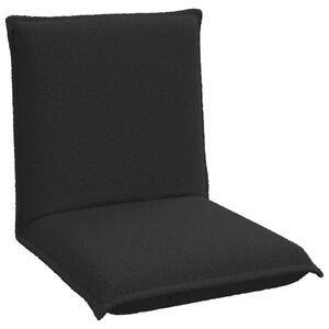 VidaXL Poltrona reclinabile, nero, tessuto