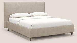 Martina letto imbottito contenitore in tessuto impermeabile T02 beige