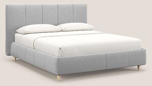 Laura letto imbottito contenitore e sfoderabile in microfibra velluto