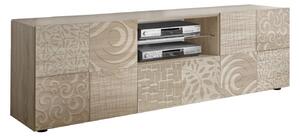 Mobile Porta TV 2 Ante 180x42x57 cm in Legno TFT Blossom Rovere Samoa