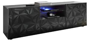 Mobile Porta TV 2 Ante 180x42x57 cm in Legno TFT Praga Antracite