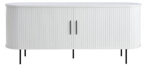 Cassettiera bianca con ante scorrevoli 180x76x45 cm Nola – Unique Furniture