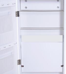 Specchio con Vano Portagioie da Parete in Legno Bianco MDF 36x108.5x11.5 cm