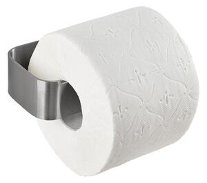 Porta carta igienica da parete color argento opaco in acciaio inox Ume – Zone
