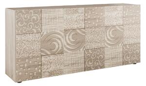 Mobile Buffet 3 Ante 180x42x84 cm in Legno TFT Blossom Rovere Samoa