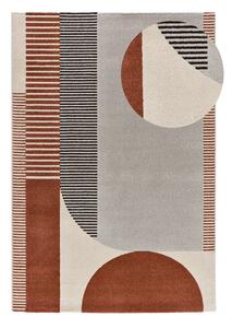 Tappeto rosso/grigio 160x230 cm Gaia – Universal