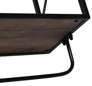 Scaffale da Parete 55x22,5x50 cm in Metallo e Legno