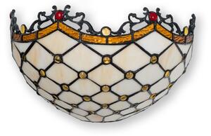 Brilagi - Applique Tiffany in vetro colorato AVORIO 1xE14/40W/230V